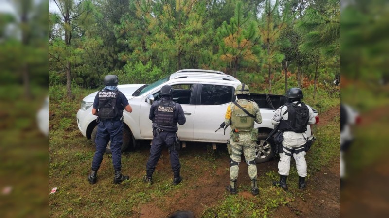 Militares y policías revientan narcocampamento, en Chilchota   