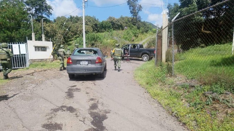 Enfrentamiento entre grupos criminales deja un muerto, en Uruapan 