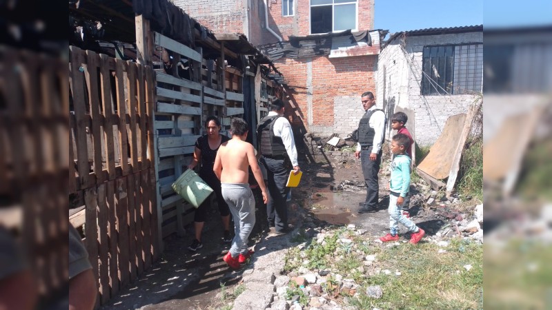 Riña entre hermanos provoca el incendio de una vivienda, en Morelia 