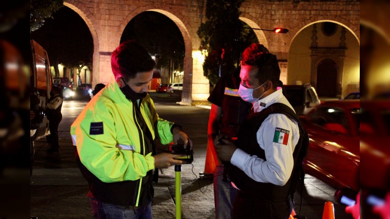Mantiene Policía Morelia prevención de accidentes por consumo de alcohol 