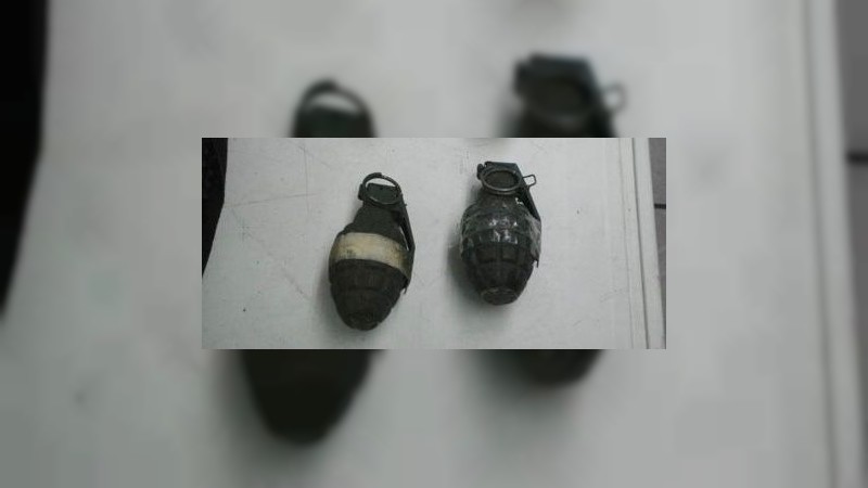 Abandonan 2 granadas, en Huetamo 
