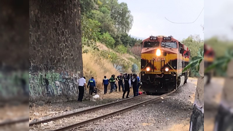 Muere mujer arrollada por el ferrocarril, en Morelia 