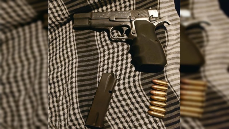 SSP asegura a un menor de edad en posesión de un arma de fuego, en Zamora