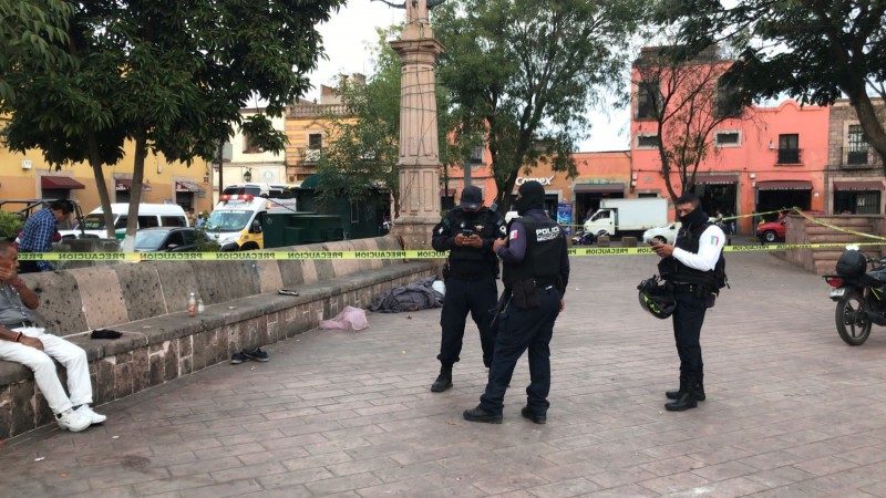 Fallece hombre en situación de calle, en pleno Centro de Morelia 