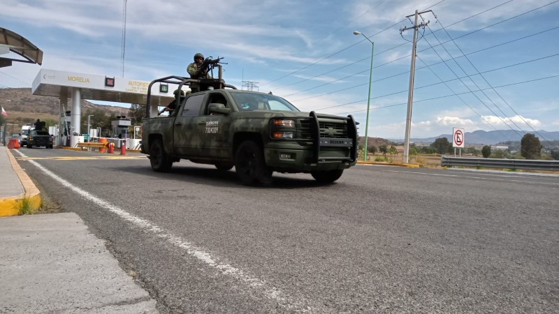 Se suman más de mil 800 militares a tareas de seguridad, en Michoacán