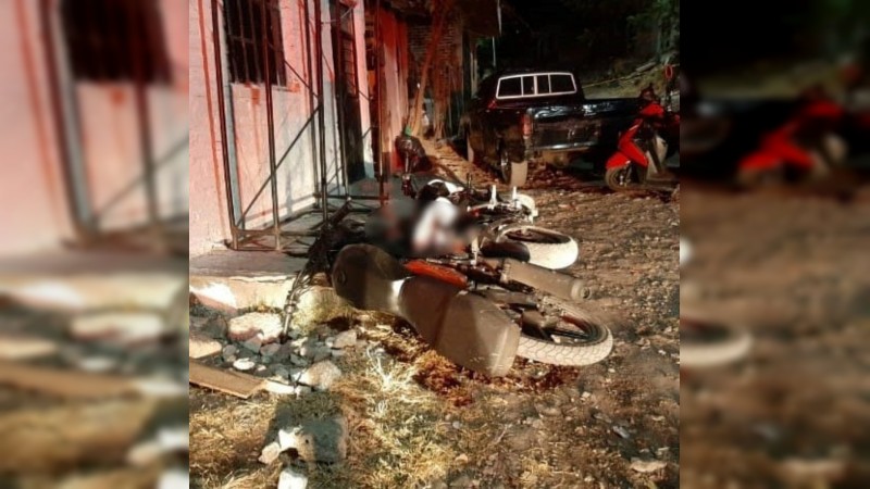 Balean a grupo de motociclistas que estaba, en calles de Sahuayo; hay 1 muerto 