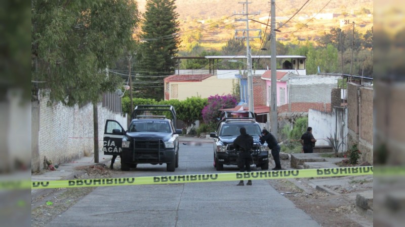 Asesinan a 2 hombres a balazos, en la región Zamora  