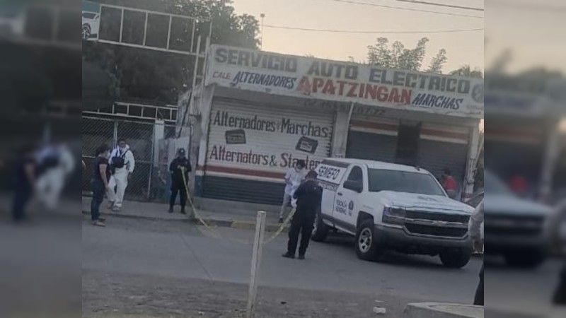 Asesinan a propietario de taller mecánico, en Apatingán