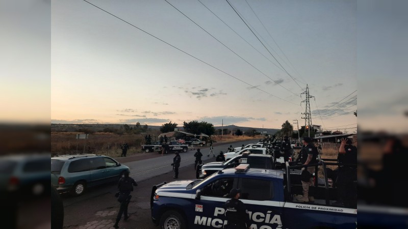 Inicia operativo coordinado para evitar más violencia en San José de Gracia