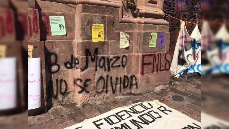 FGR investiga daño a monumento histórico, en Morelia
