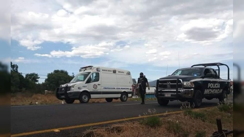 Mueren tres personas en accidente sobre la carretera Morelia-Pátzcuaro