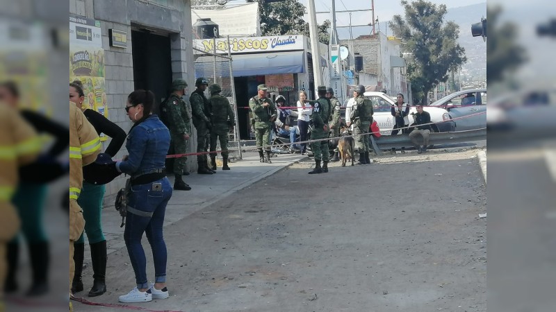 Amenaza de bomba en tienda provoca intensa movilización, en Morelia  