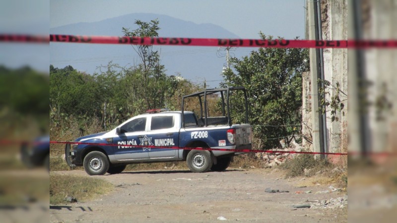 Tiran 3 ejecutados, en baldío de Sahuayo 