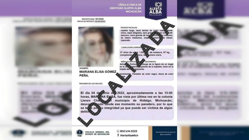 Identifican a mujer muerta en percance carretero; era buscada por Alerta Alba  