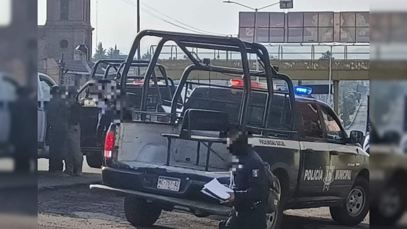 Muere peatón en impacto contra patrulla de Ciudad Hidalgo 