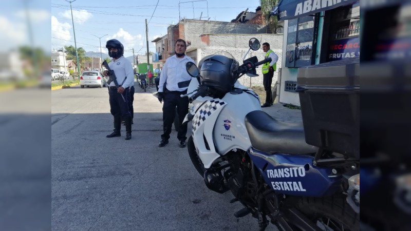 Realizan megaoperativo policial, en Morelia  