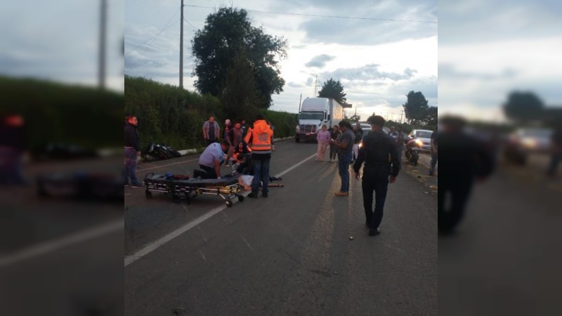 Accidente de tránsito deja dos lesioados, en Purépero
