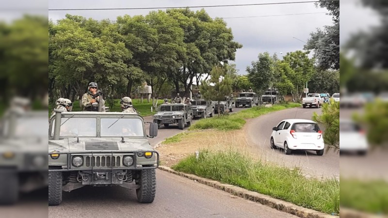 Arriban 300 militares más a Uruapan  