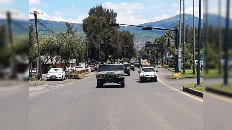 Arriban 300 militares más a Uruapan  
