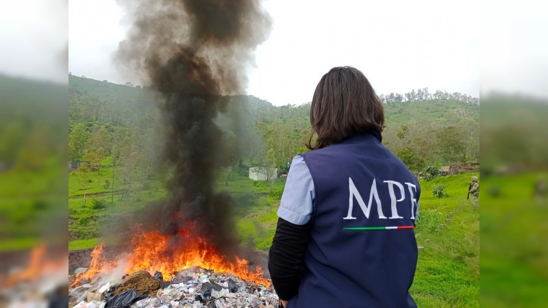 Morelia: incineran más de 800 kilos de drogas  