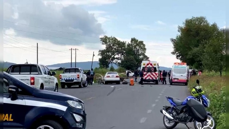 Choque en Zacapu deja una persona muerta y 5 lesionadas