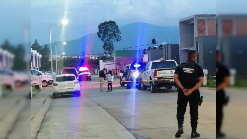 Violencia en Morelia: matan a uno en fraccionamiento del Poniente 