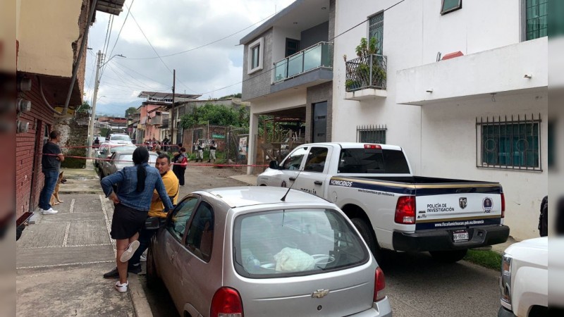 Encuentran cuerpo baleado en vivenda de Uruapan