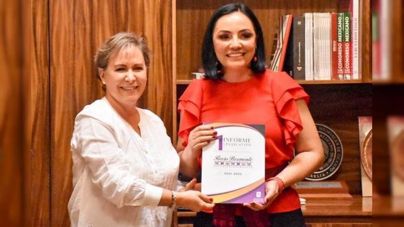 Con trabajo refrenda Rocío Beamonte su compromiso con y para los michoacanos