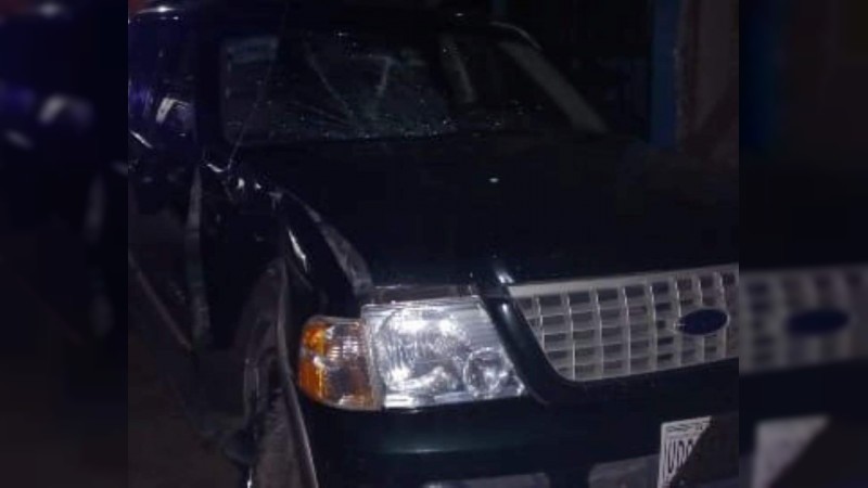 Y también en Chilchota: motociclista muere tras impactarse contra una camioneta 