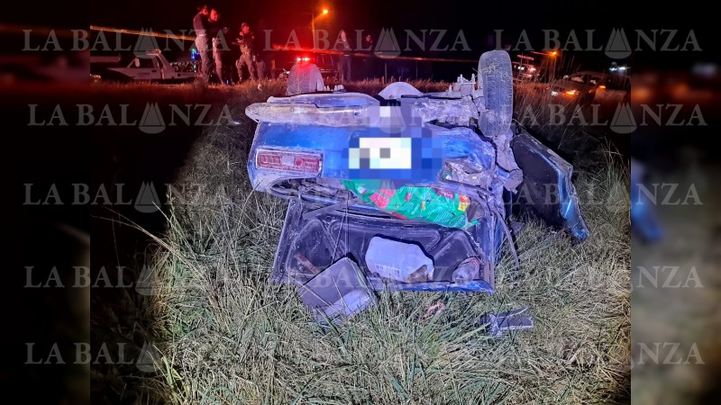 Choque- volcadura deja 1 muerto, en Ciudad Hidalgo 