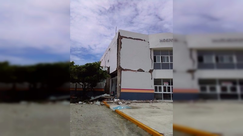 Reportan daños en 21 hospitales, tras sismo, en Michoacán