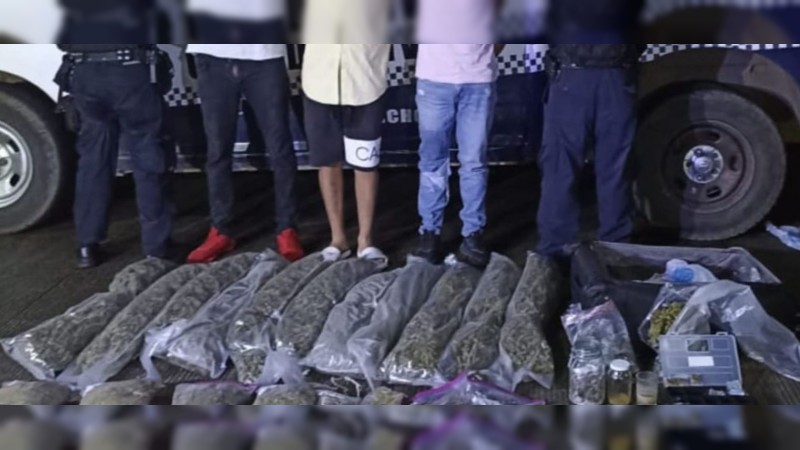 Atrapan a 3 presuntos narcodistribuidores, en Uruapan 