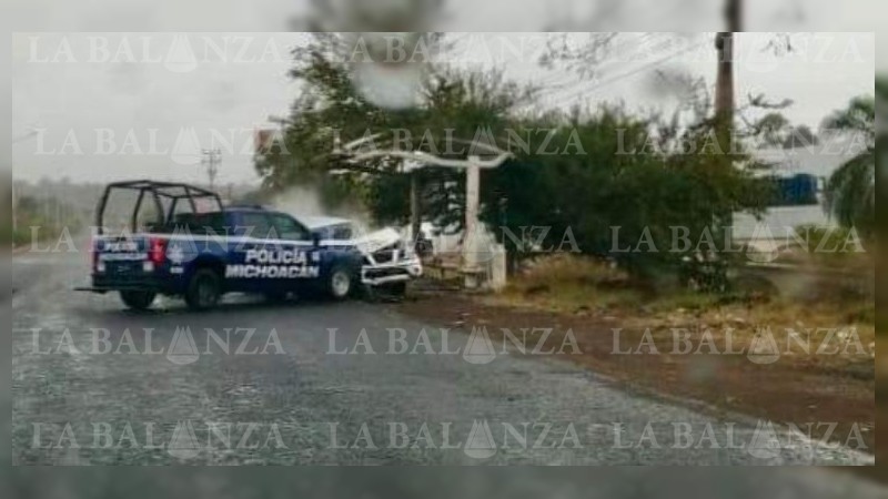 Choque de patrulla, en Sahuayo deja 5 heridos 