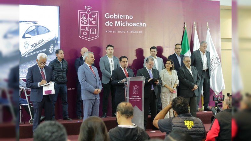Gobierno de Michoacán otorgará beneficios de Pensiones Civiles a elementos de Policía Auxiliar