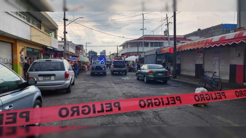 Asesinan a vendedor de papas, en pleno Centro de Zamora 