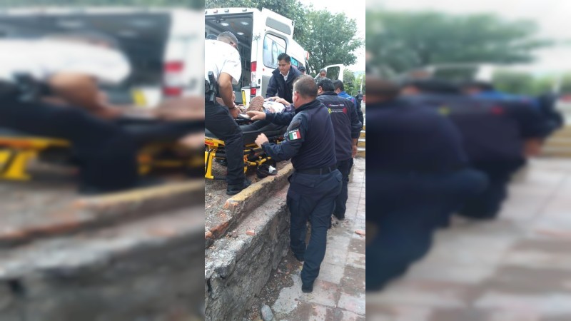 Albañil queda herido, tras caer de una edificación, en Morelia 