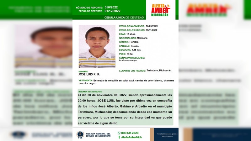 Buscan a 4 menores que salieron de albergue del DIF, en Tarímbaro  