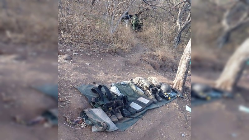 Ejército desmantela 2 narcocampamentos, en Aguililla  