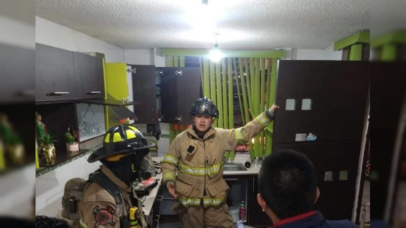 Se registra fuerte explosión, en vivienda de Uruapan  