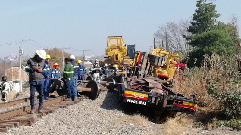 Nuevo percance ferroviario: se descarrilan 4 vagones, en Morelia 