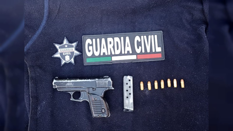 Detiene GC a dos en posesión de arma de fuego en Hidalgo