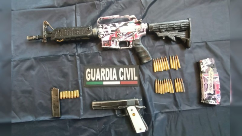 En Ixtlán, Guardia Civil detiene a 4 personas con armamento