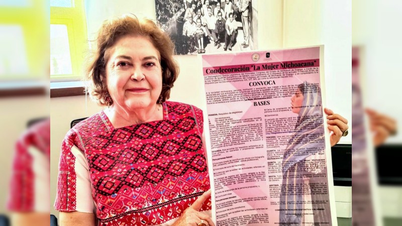 Convoca 75 Legislatura a presentar propuestas para condecoración La Mujer Michoacana