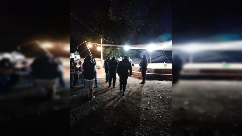 Policías disuelven palenque clandestino, en Zitácuaro  
