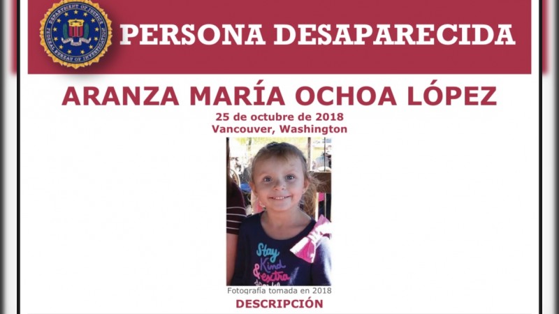 Rescatan en Apatzingán a niña presuntamente secuestrada; era buscada por el FBI