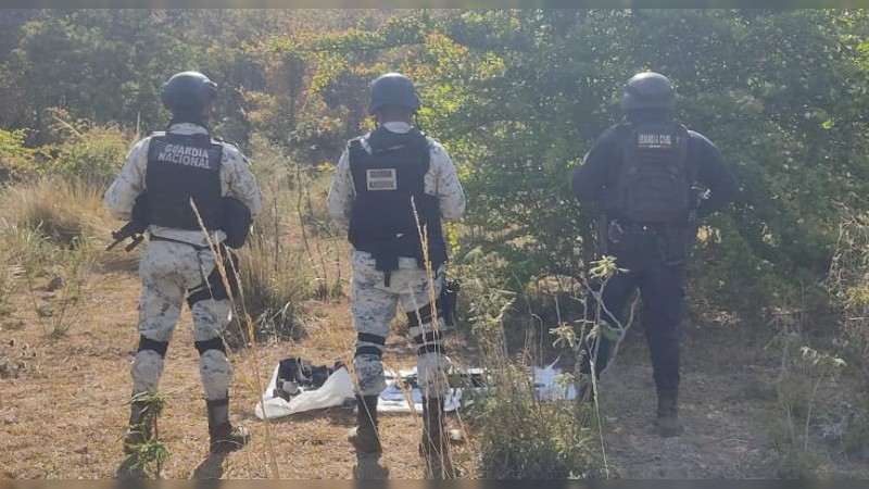 Policías aseguran 2 Armas de fuego, en Hidalgo