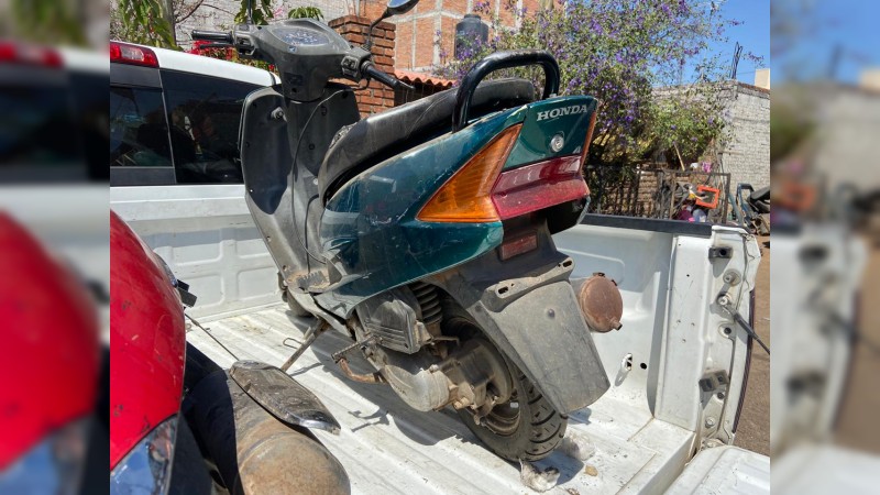 En Morelia, asegura FGE cuatro motocicletas con reporte de robo