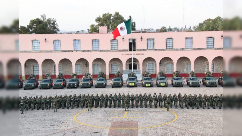 Refuerzan seguridad en Michoacán 300 elementos del Ejército Mexicano