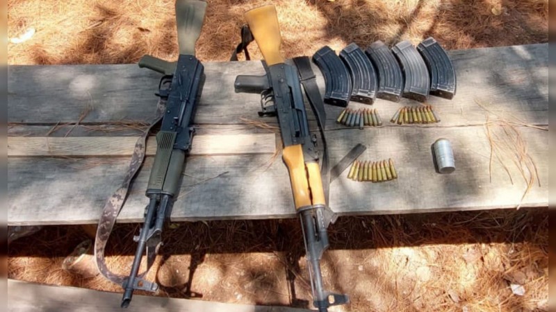 Incautan 2 armas de fuego, municiones y un artefacto explosivo, en Hidalgo