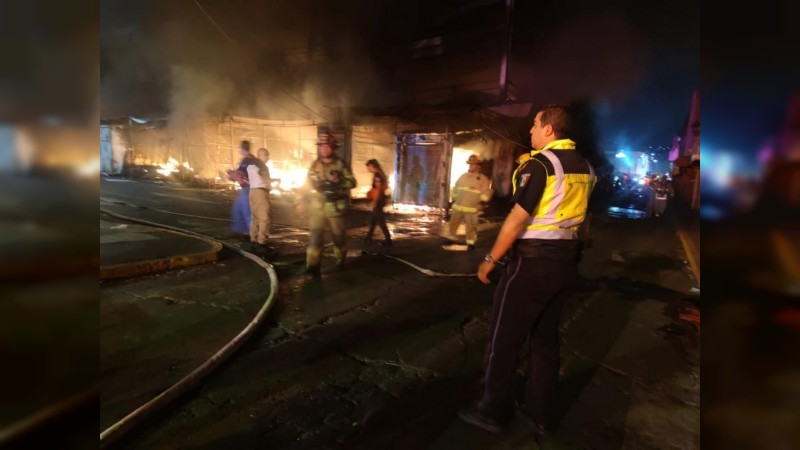 Incendio afecta a 50 locales, en el Mercado Independencia 